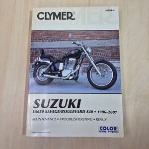 Clymer Suzuki LS650 Savage Boulevard S40 1986-2007 Repair Manual M384-4